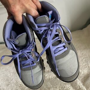 Cute lavender and gray Columbia high tops